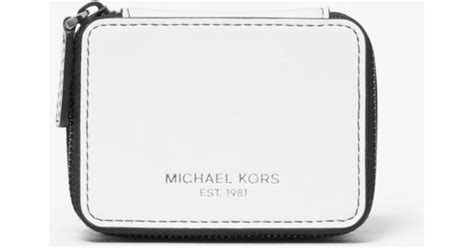 Michael Kors Leather Travel Pill Case in White for .